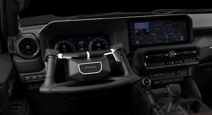 Toyota NEO Steer integrates the functions of the accelerator and brake pedals into the steering wheel