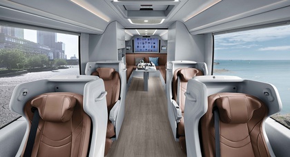 Hyundai transforme un bus en bureau mobile