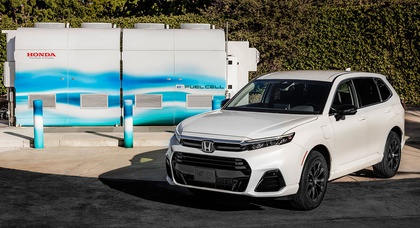 Der neue wasserstoffbetriebene Honda CR-V kann am Stromnetz aufgeladen werden