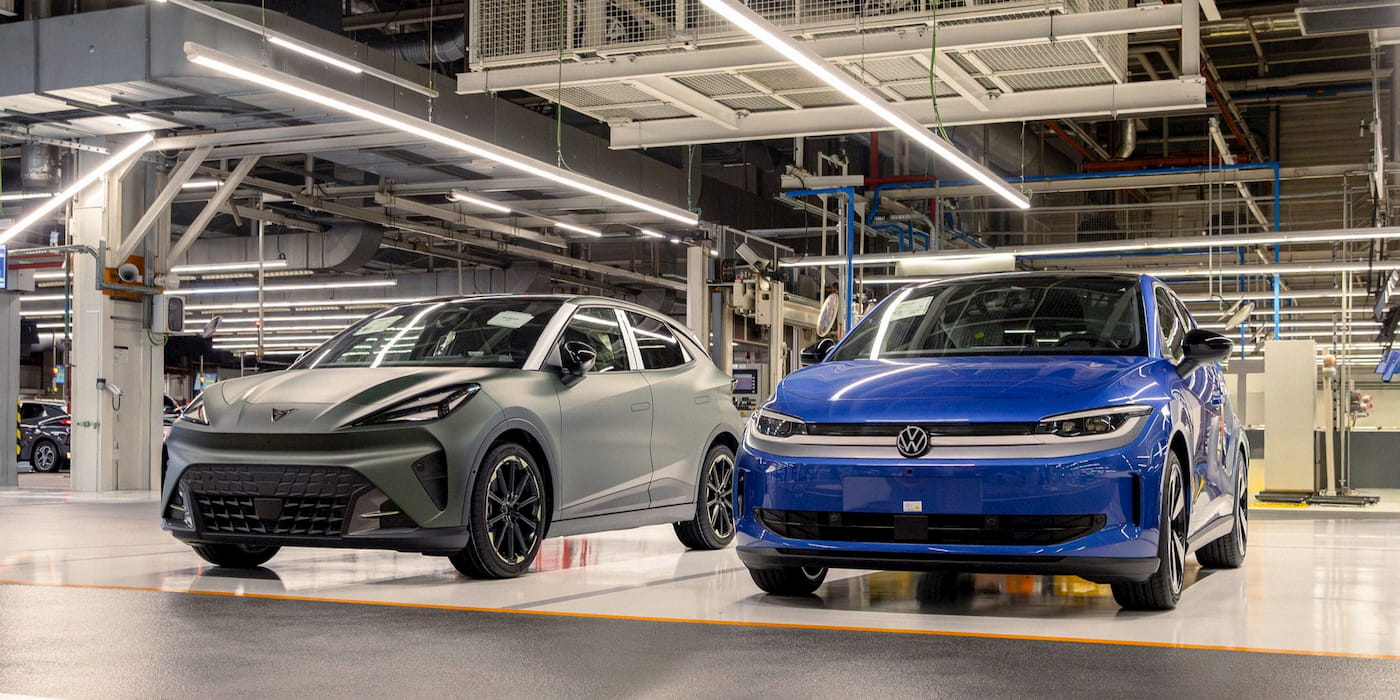 Сборка электромобилей Volkswagen на заводе в Цвиккау