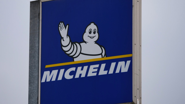 Michelin company logo sign