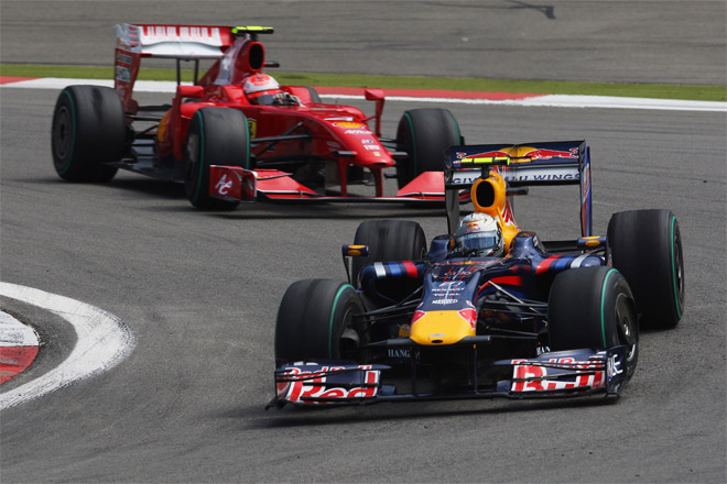 Red Bull and Ferrari