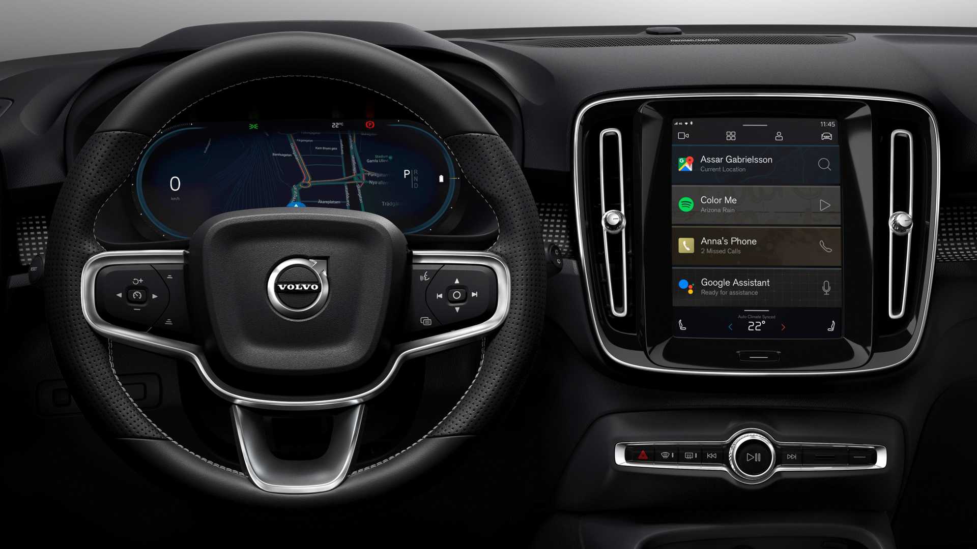 Volvo XC40 Electric получит «мультимедийку» на базе Android 