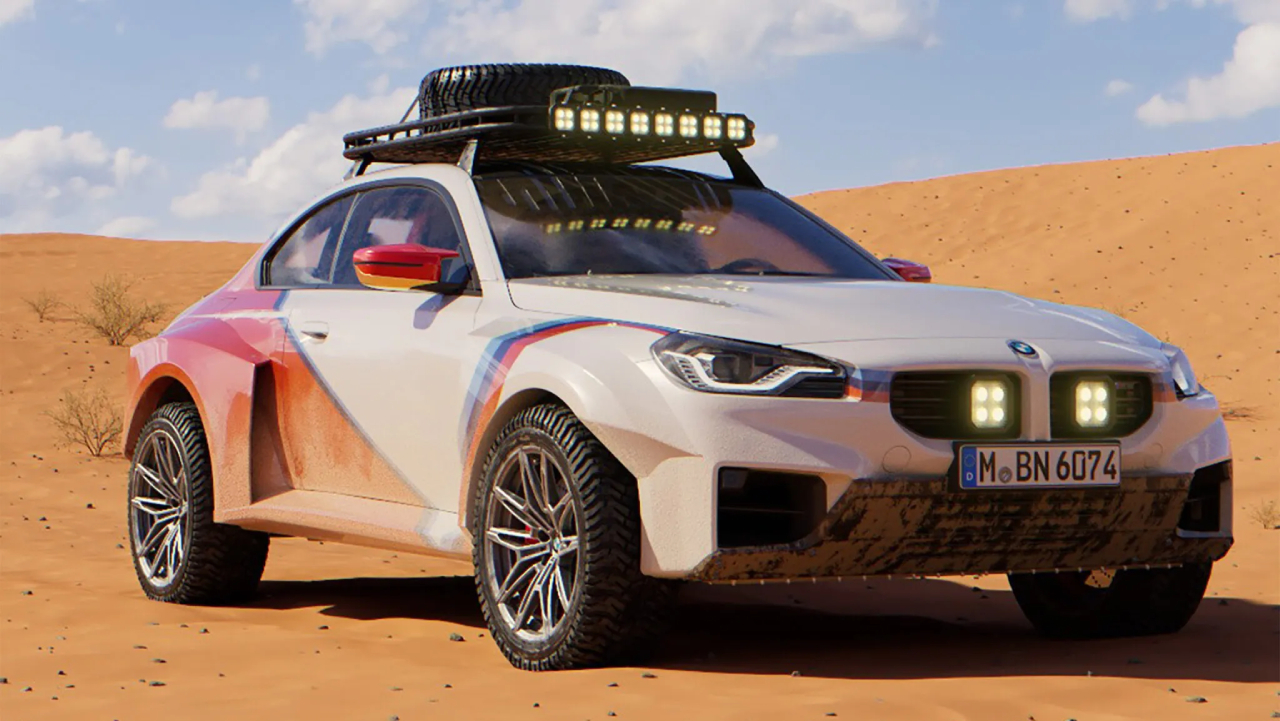 BMW M240i Coupé im Safari-Umbau von Zeus Offroad: 76 mm Mehraufbau, Allterrain-Reifen und Aluminium-Stoßfänger verwandeln das Sportcoupé in einen Geländesportler.
