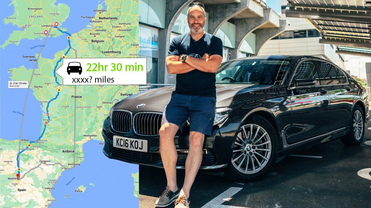 Дизельный BMW 7 серии проехал 1651 км из Лондона в Мадрид на одном баке топлива