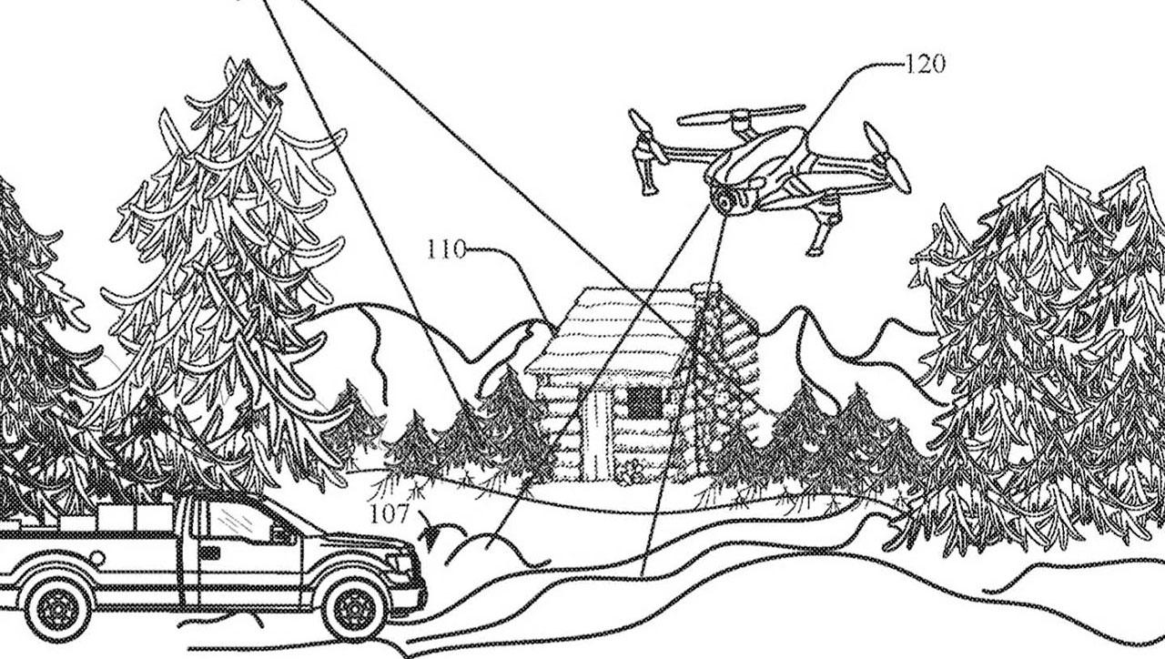 Ford запатентовал дрон, помогающий ездить по бездорожью