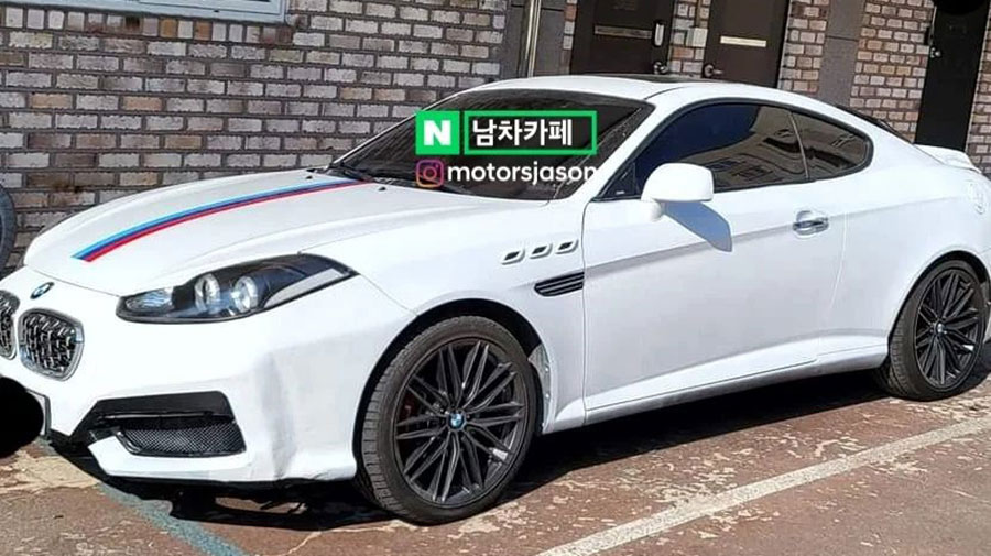 Владелец Hyundai Coupe сделал из своего автомобиля пародию на BMW