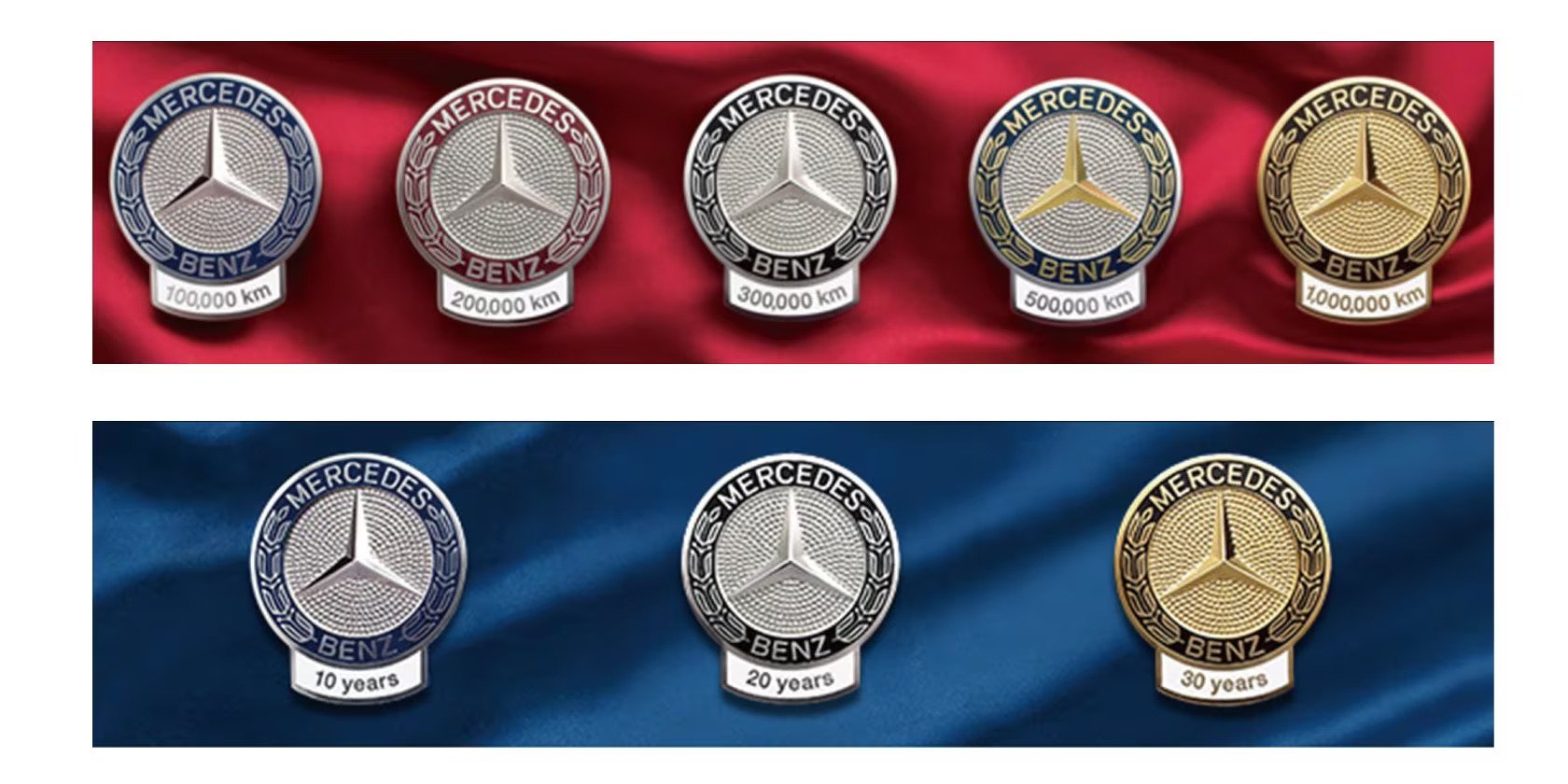 Mercedes Recognizes Loyal Owners with Retro Badges