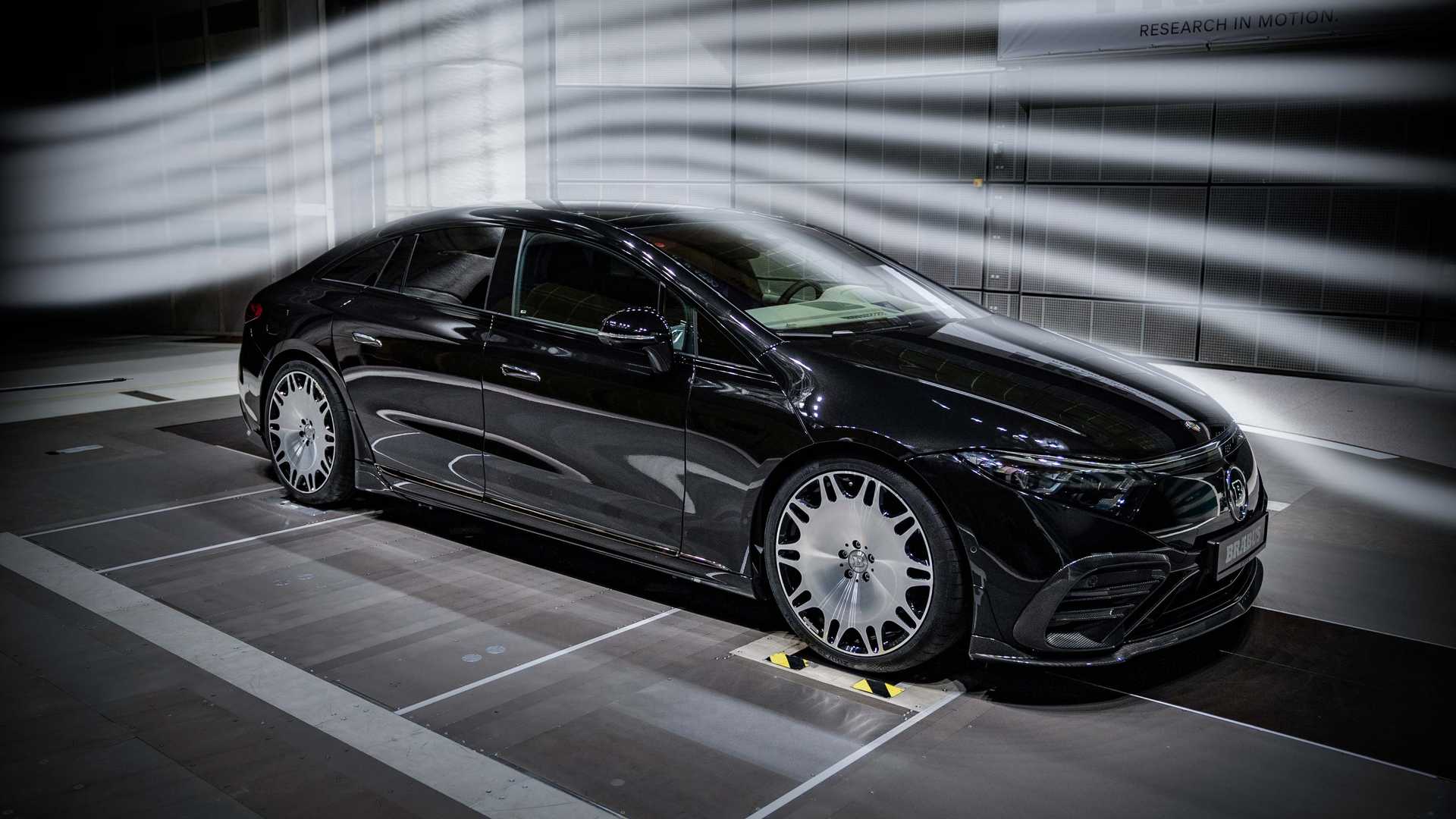 Mercedes-Benz EQS с доработками Brabus имеет улучшенную аэродинамику и увеличенный запас хода