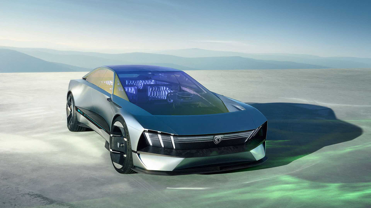Peugeot stellt auf der CES 2023 ein futuristisches Elektro-Konzeptauto vor