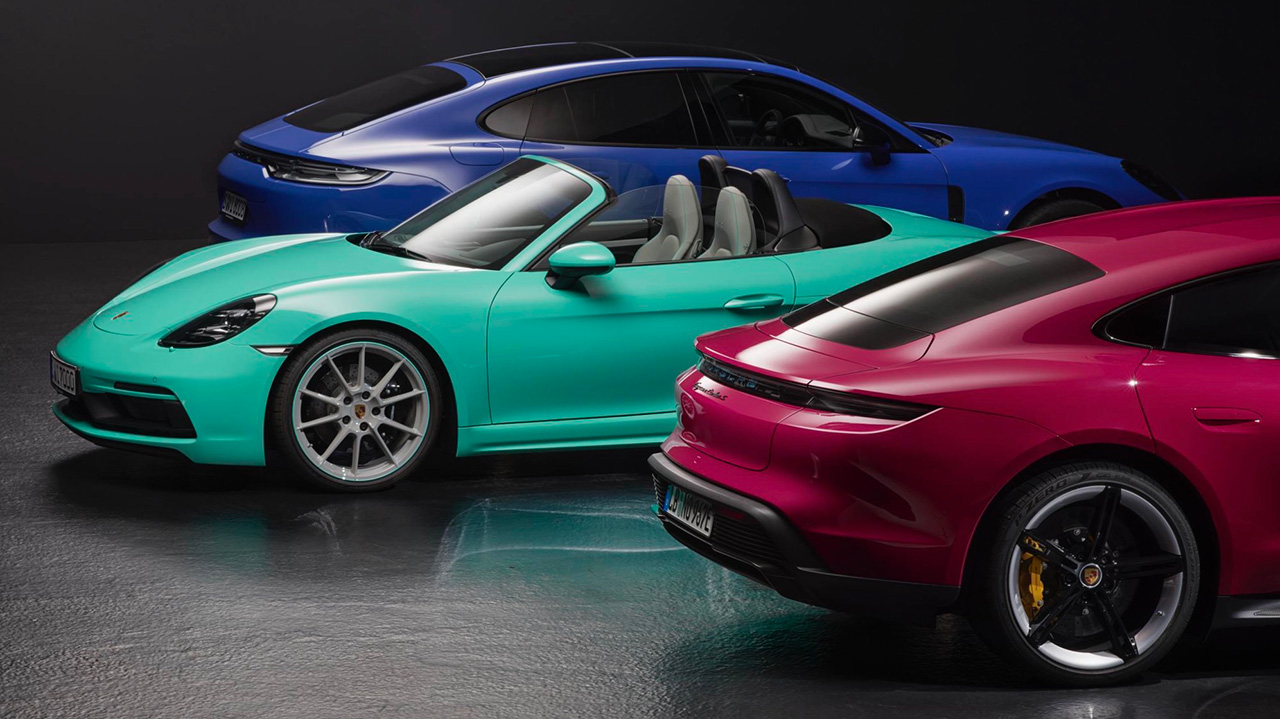 Porsche вернула классические цвета современным моделям