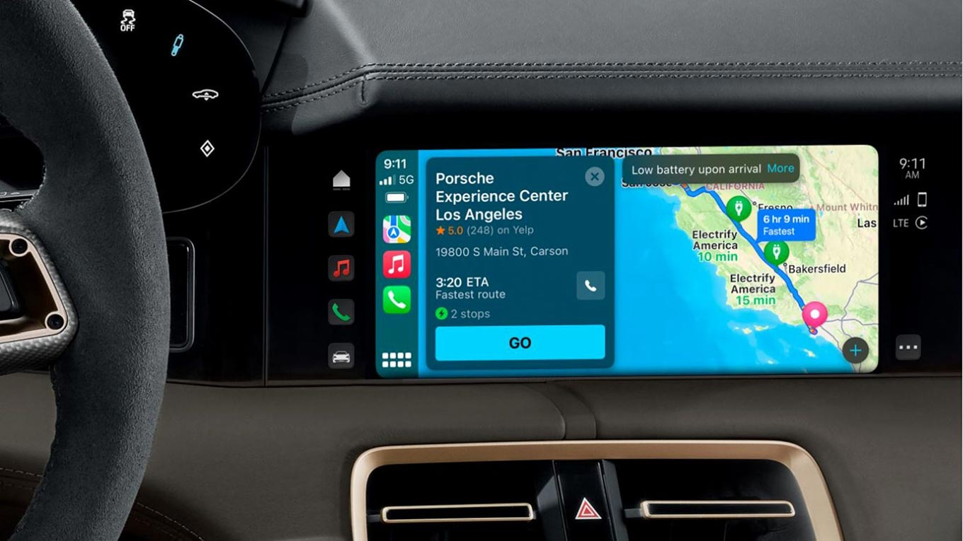Porsche führt Apple Maps EV-Routing für iPhone-Nutzer in den USA ein