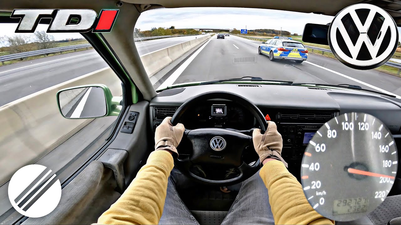 Видео: Volkswagen T4 2.5 TDI разогнали до максималки на автобане