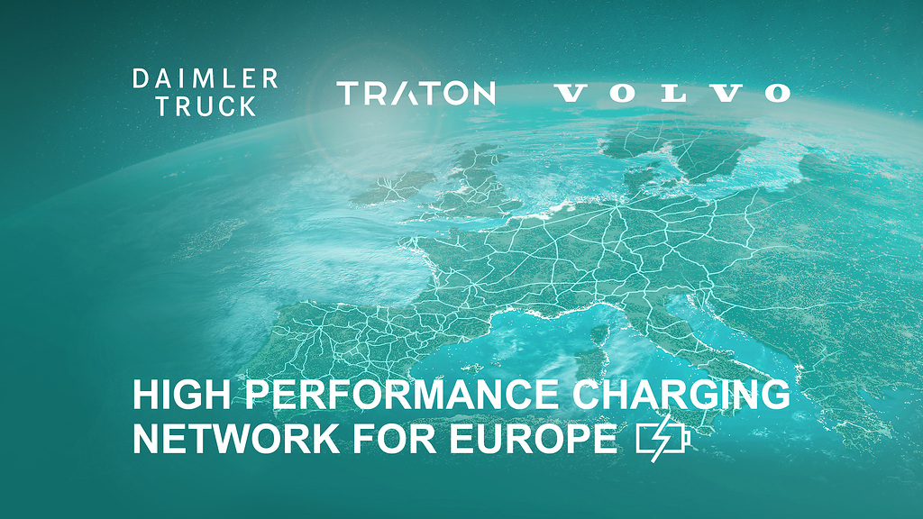 Volvo, Daimler та Traton створять у Європі мережу зарядних станцій для електричних вантажівок