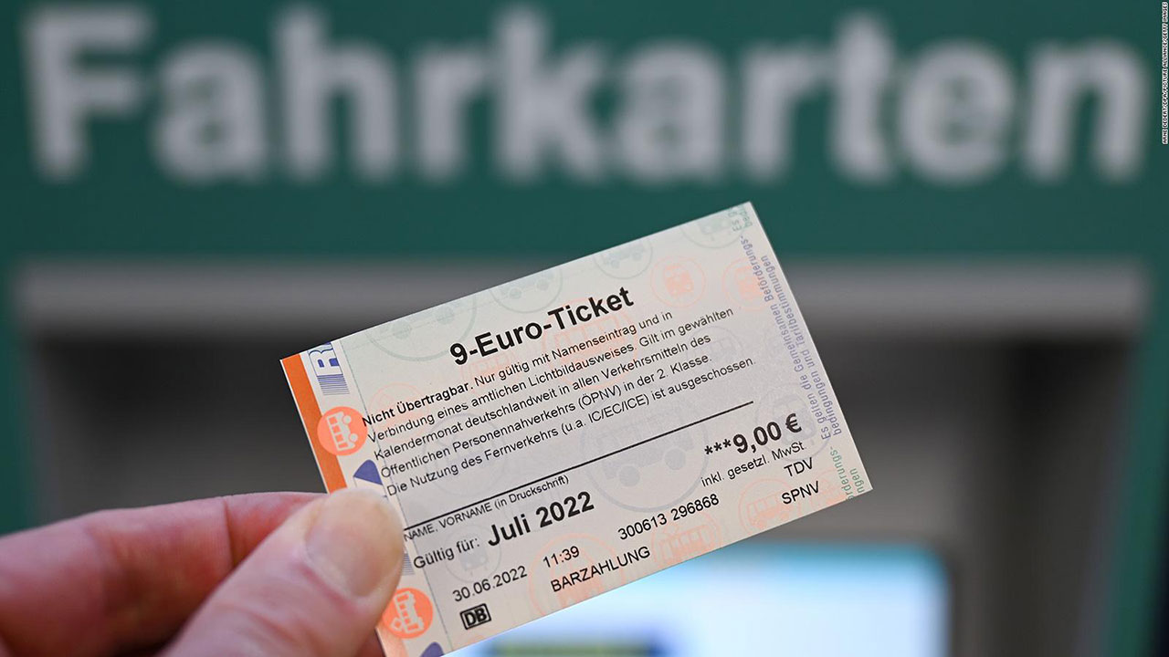 Deutschlands unbegrenztes 9-Euro-Ticket senkt die CO2-Emissionen um fast 2 Millionen Tonnen