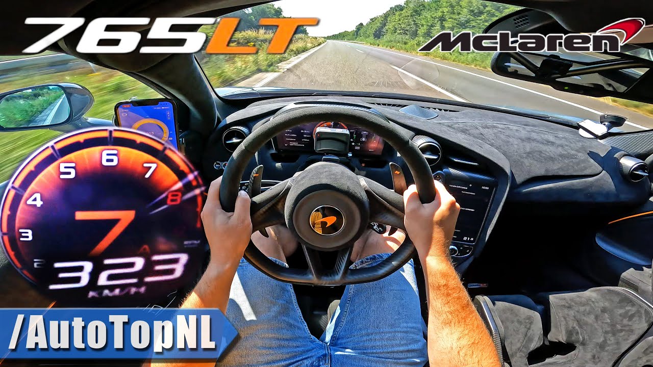 Видео: McLaren 765LT разогнался до 326 км/ч на автобане