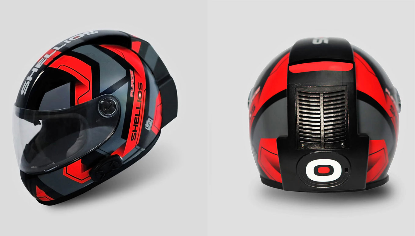 Shellios Puros — мотоциклетный шлем за 56 долларов с встроенным вентилятором и HEPA-фильтром