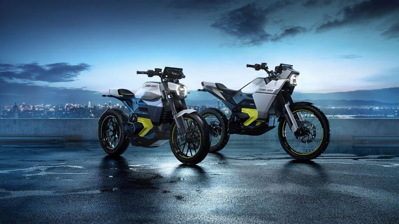 BRP представила два электрических мотоцикла: Can-Am Pulse для города и Can-Am Origin для путешествий
