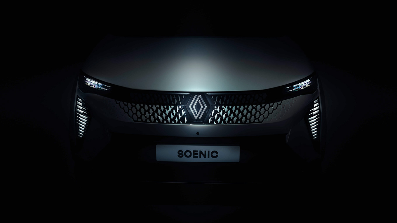 La Renault Scenic E-Tech 2024 a partiellement d?voil? son design avant sa pr?sentation le 4 septembre