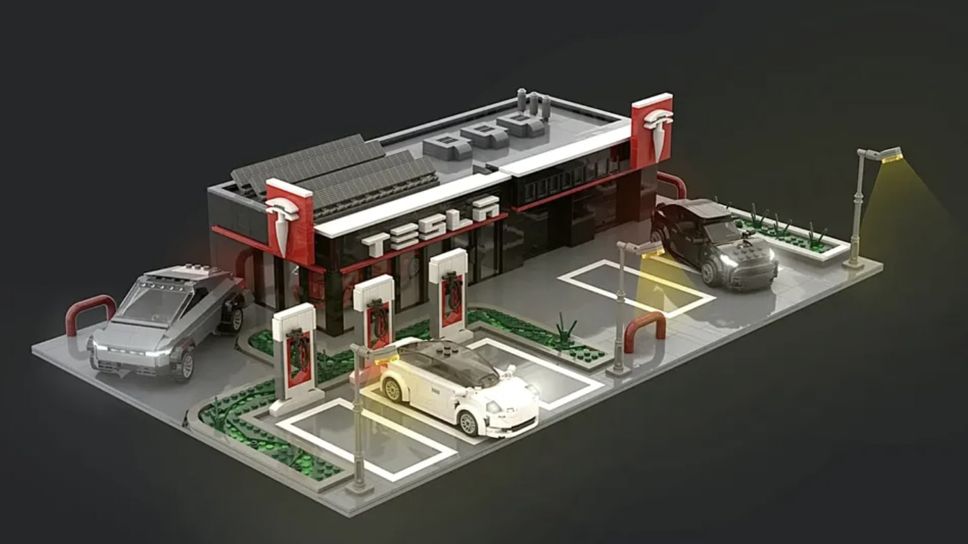 Tesla Supercharger Station Lego Set Could Become Official with Enough Votes
