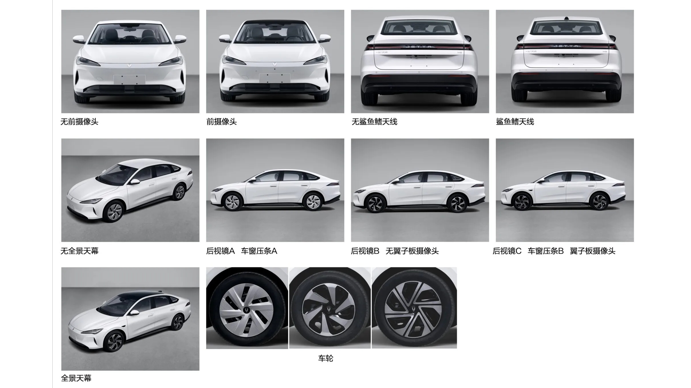 Jetta M6: Die Front mit schmalen LED-Scheinwerfern und geschlossener Frontpartie orientiert sich an aktuellen EV-Designtrends.