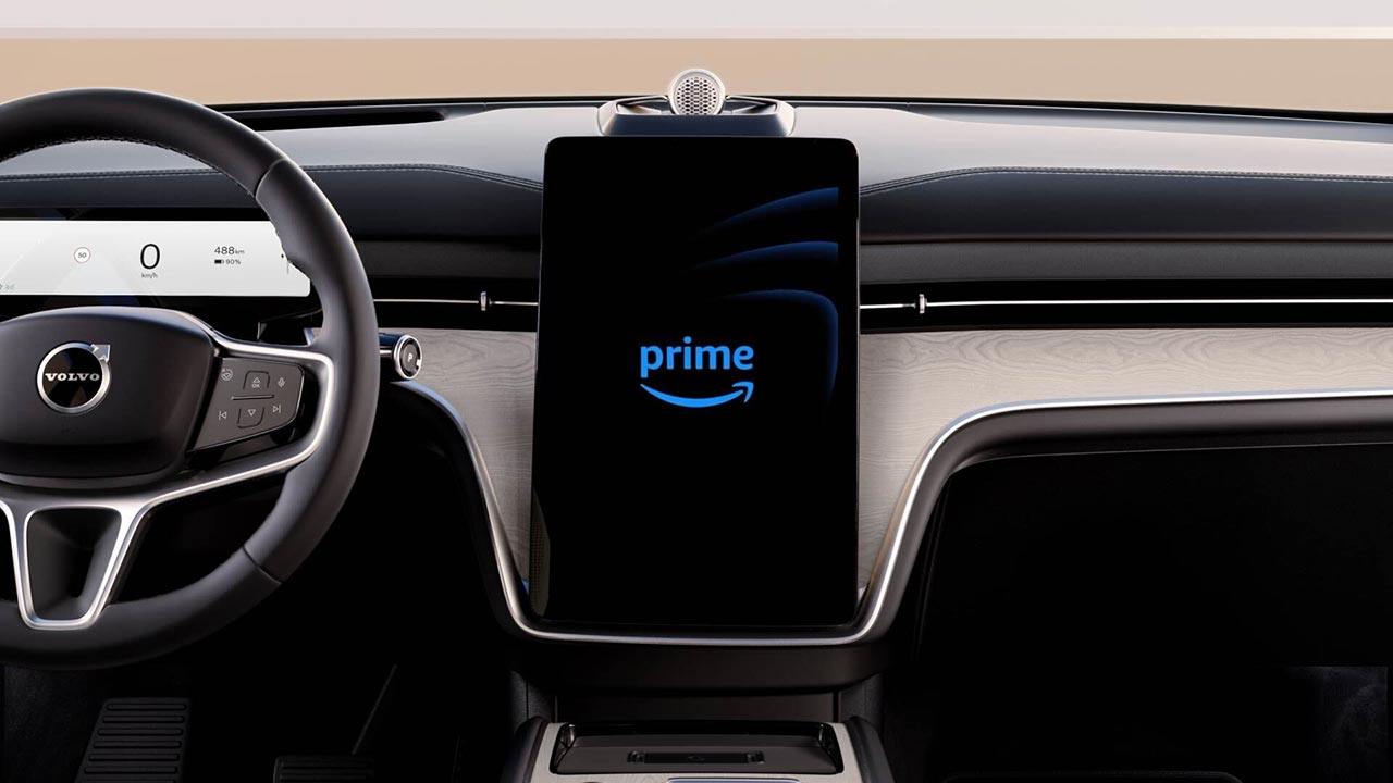 Volvo Cars bietet Amazon Prime Video in seinen Autos an, auch YouTube ist dabei